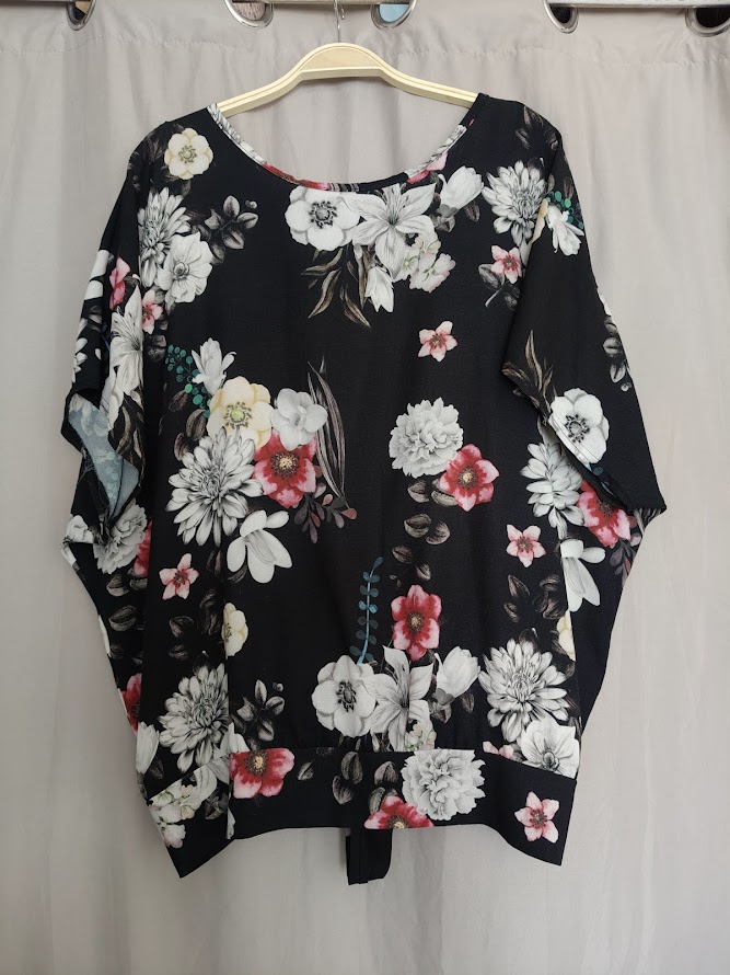 Haut blouse imprimé fleuri T M/L — La Réunion